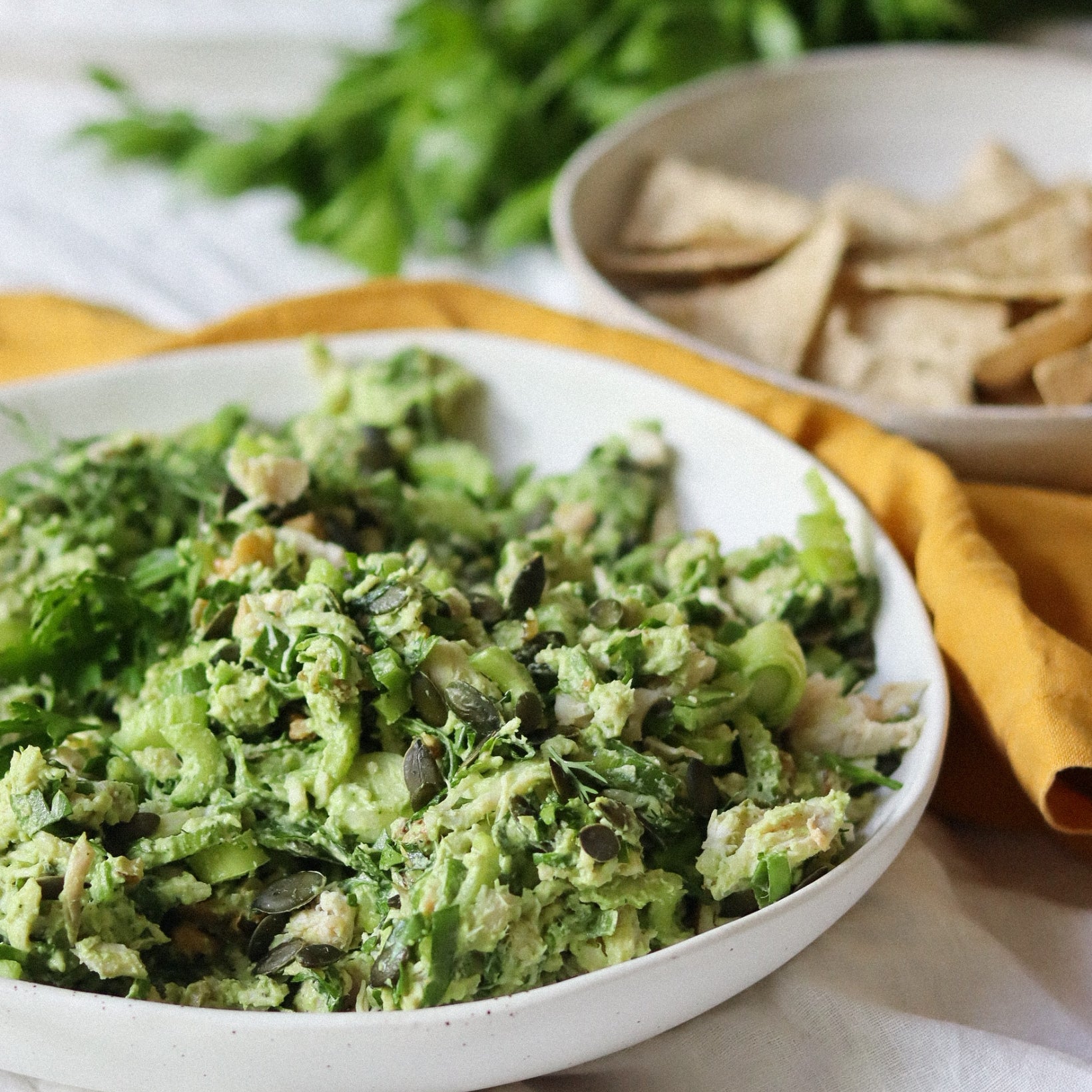 SPRING SERIES: SUPER GREEN CHICKEN SALAD