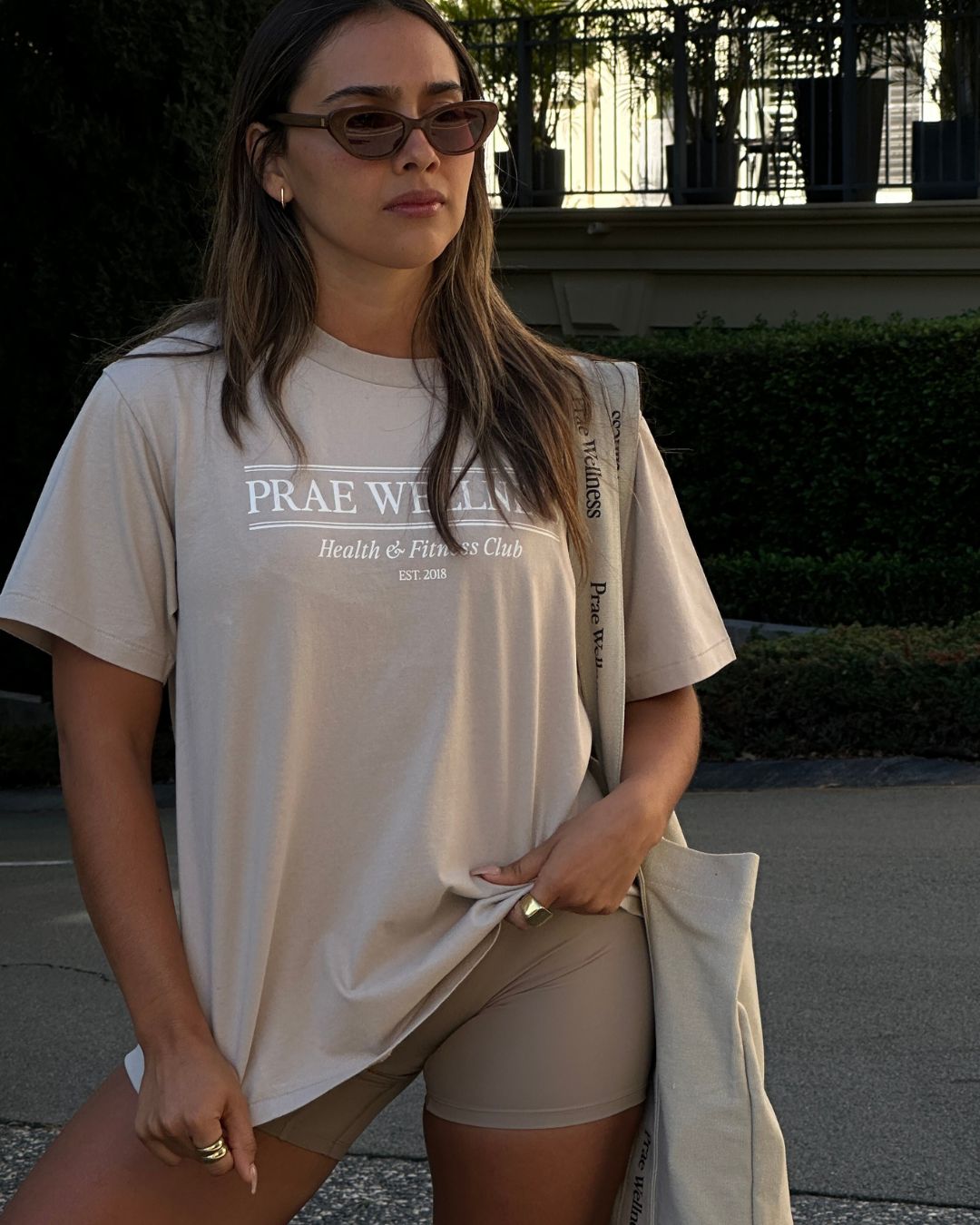 Health & Fitness Club T-Shirt – Beige