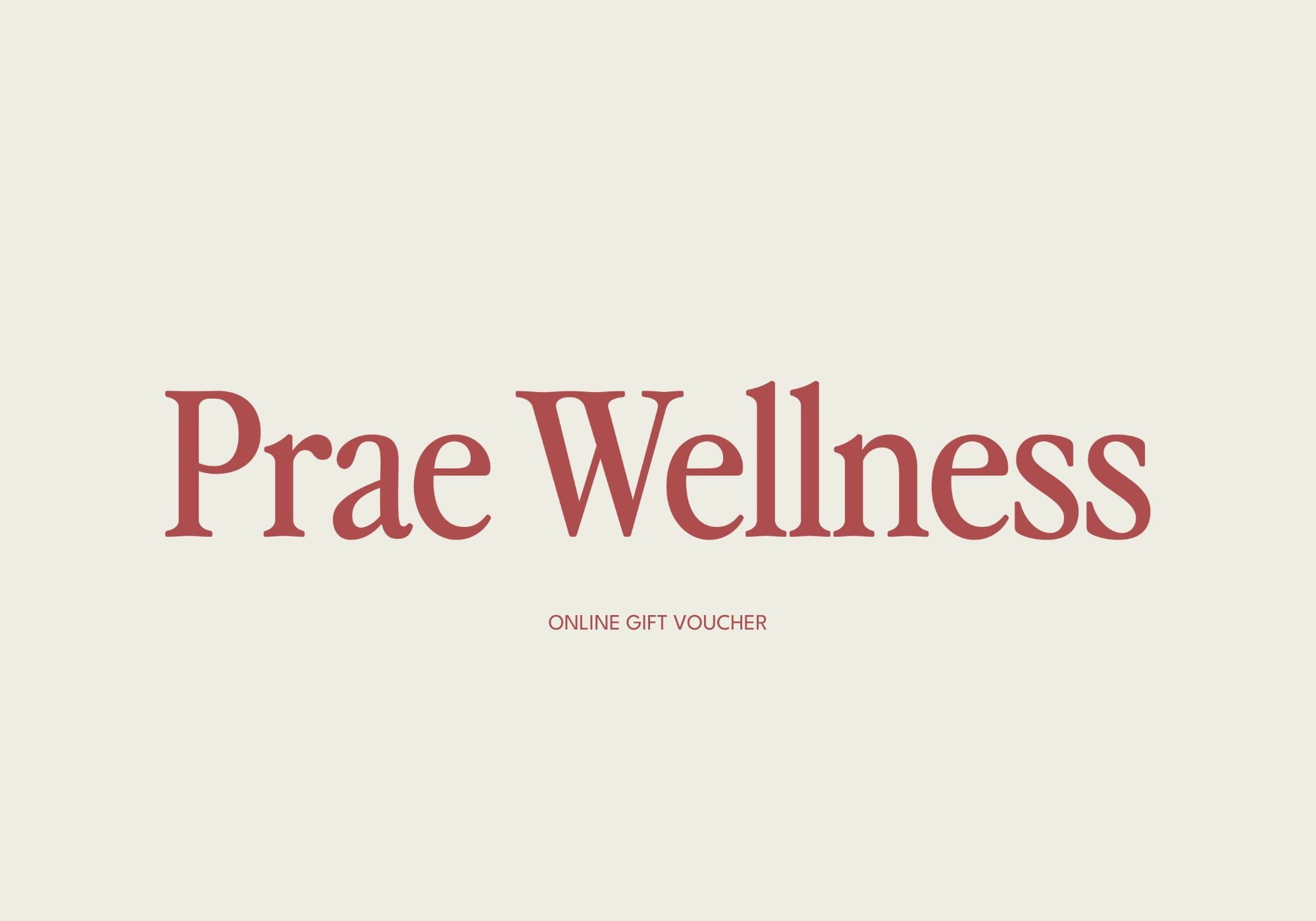 Gift Voucher Gift Voucher by Prae - Prae Wellness