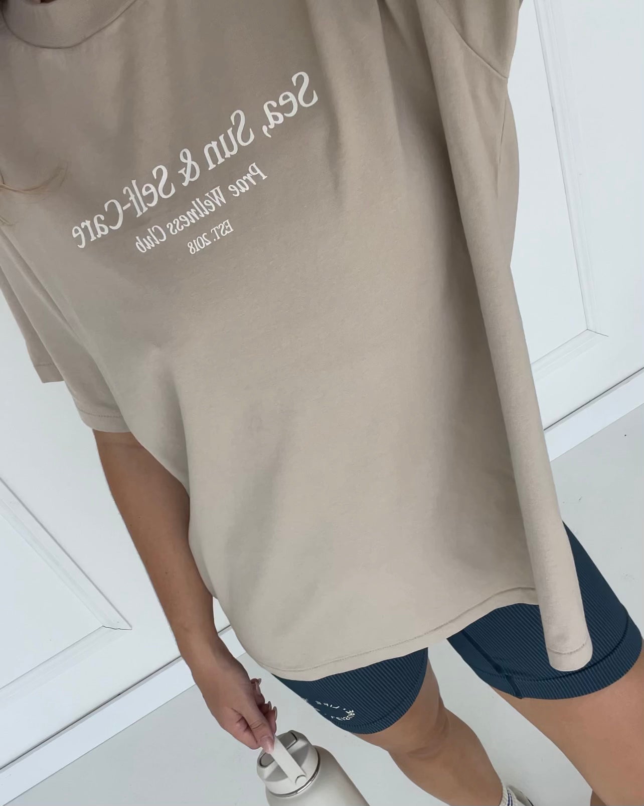 Sea, Sun &amp; Self Care T-Shirt – Beige Tees by Prae Wellness - Prae Wellness