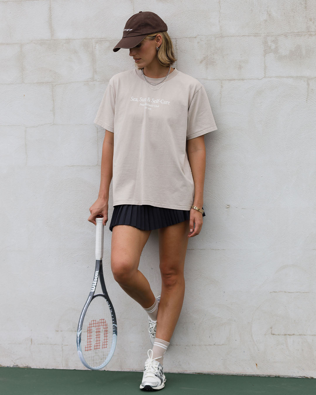 Sun Sea and Self Care T-Shirt – Beige Tees by Prae Wellness - Prae Store