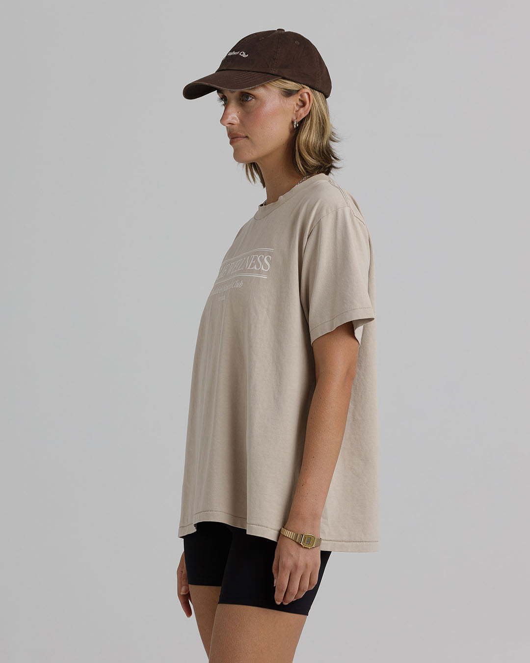 Health & Fitness Club T-Shirt – Beige Tees by Prae Wellness - Prae Store