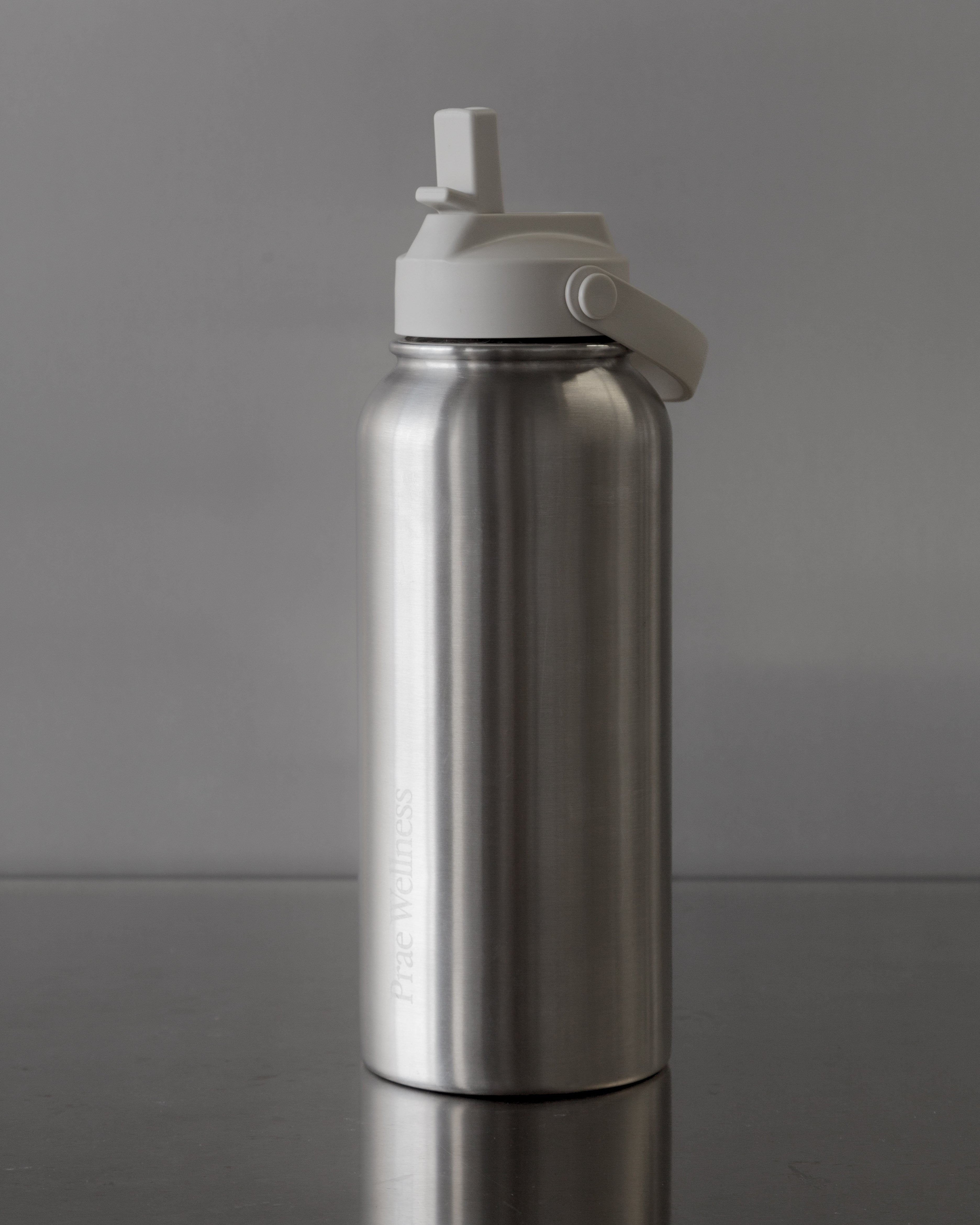 Prae Drink Bottle - Stainless Steel / Cream