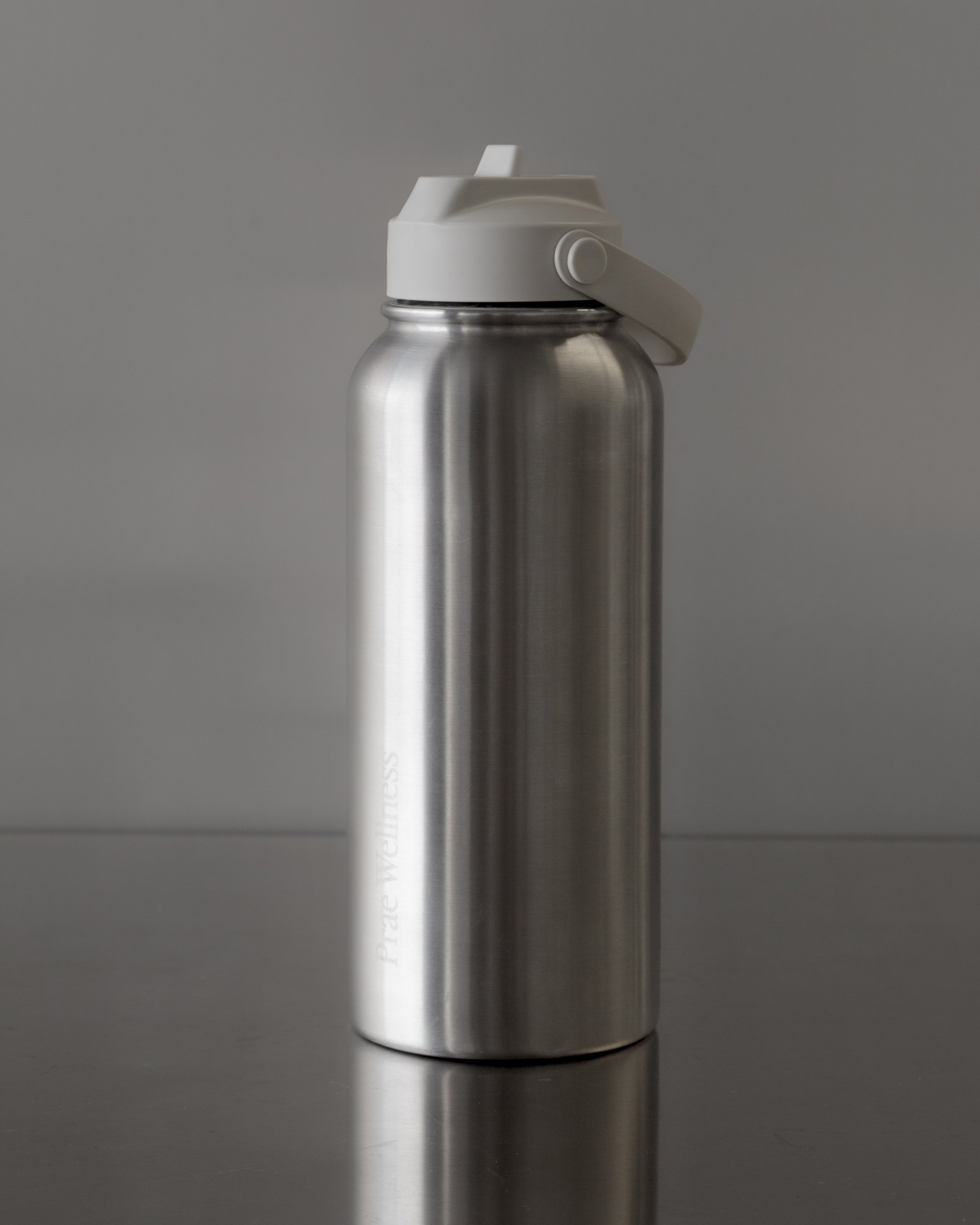 Prae Drink Bottle - Stainless Steel / Cream