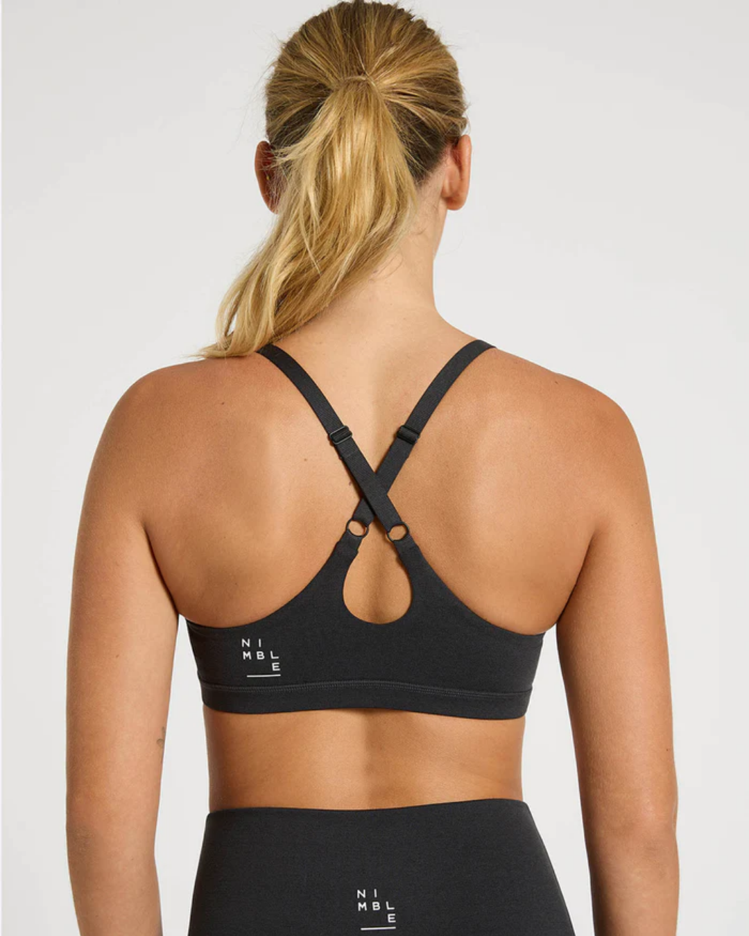 Rhythm & Flow Bra II - Charcoal Activewear by Nimble - Prae Wellness