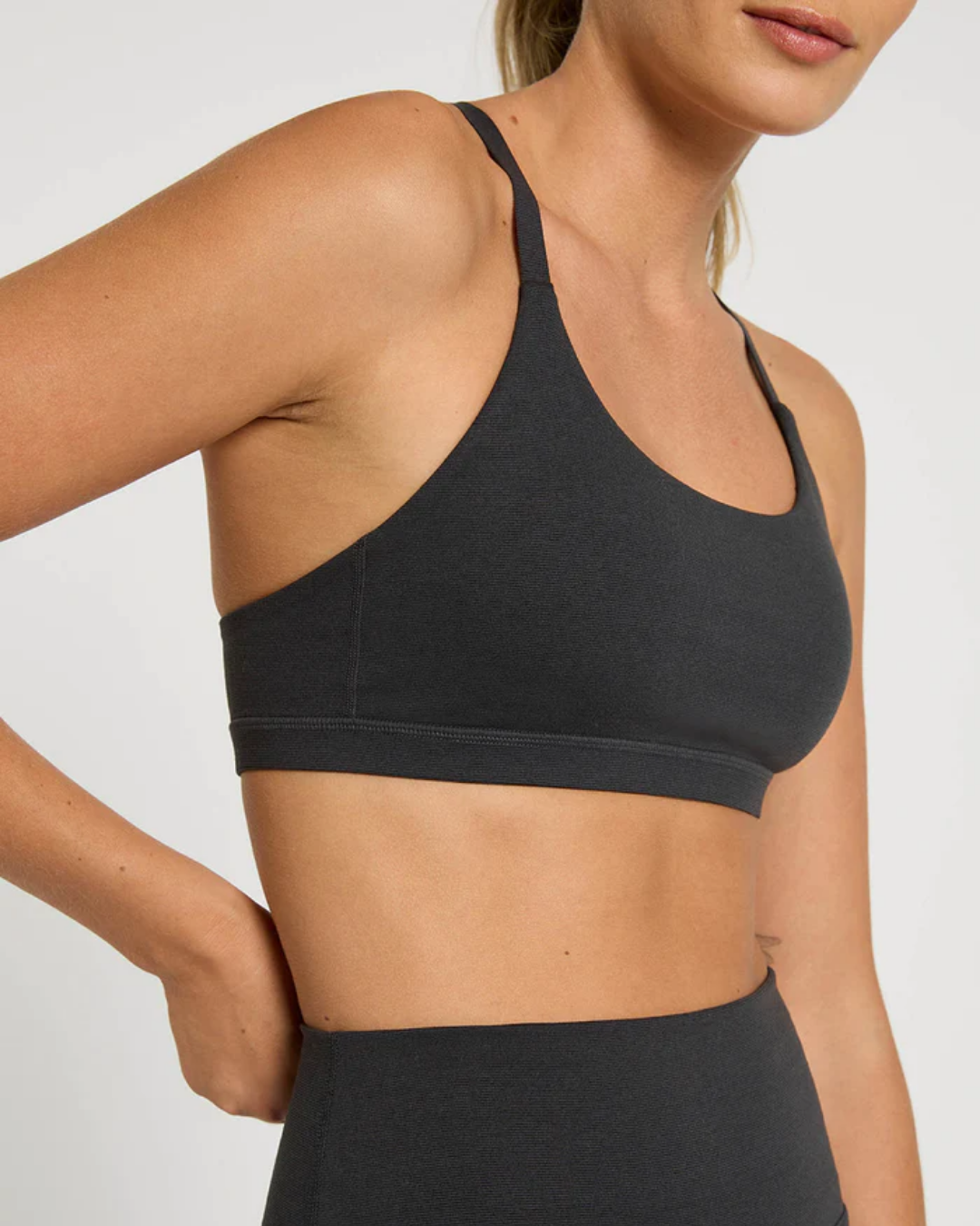 Rhythm & Flow Bra II - Charcoal Activewear by Nimble - Prae Wellness