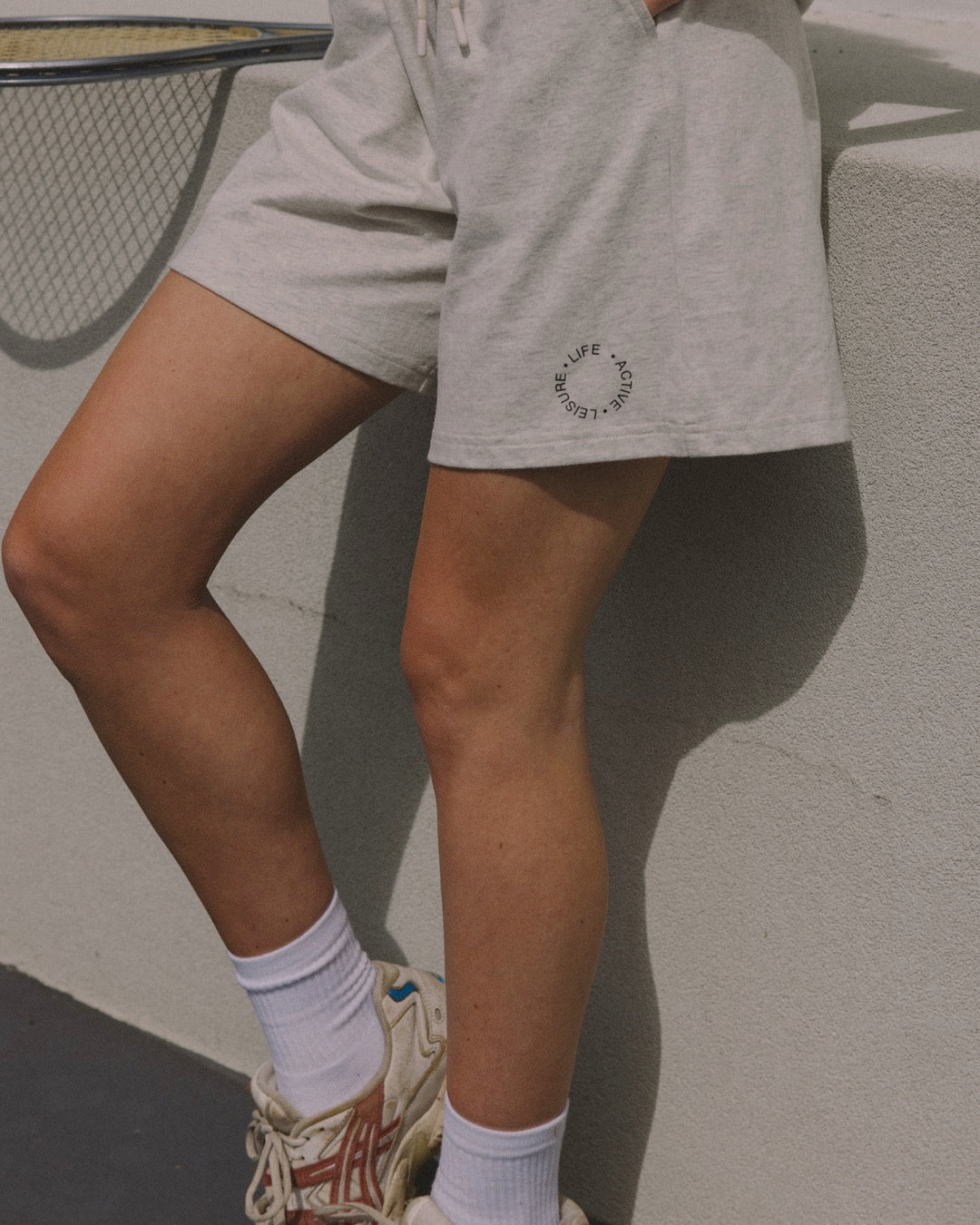 Sport Short - Grey Marle Shorts by Pinky & Kamal - Prae Store