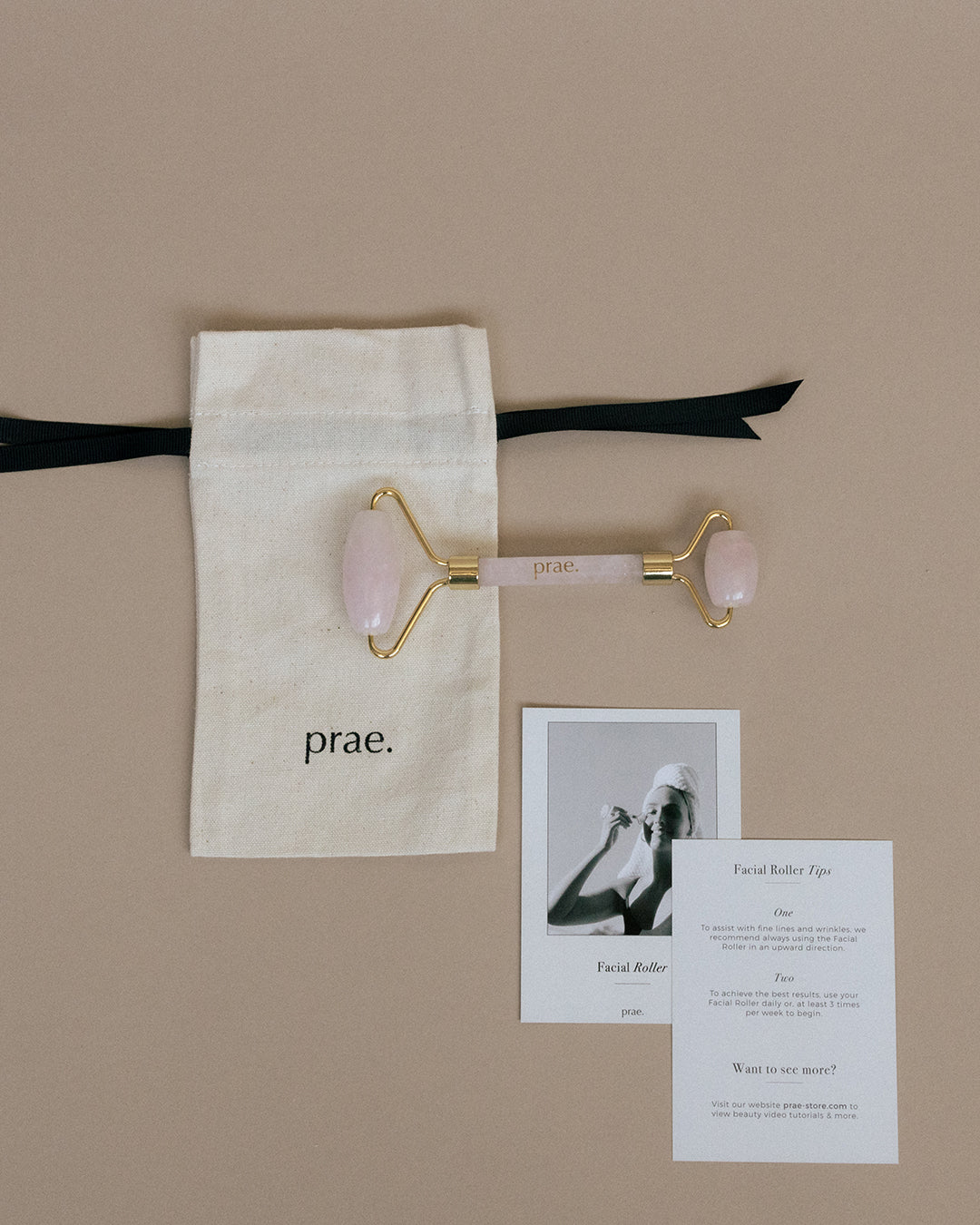 Prae Rose Quartz Facial Roller - Prae Store