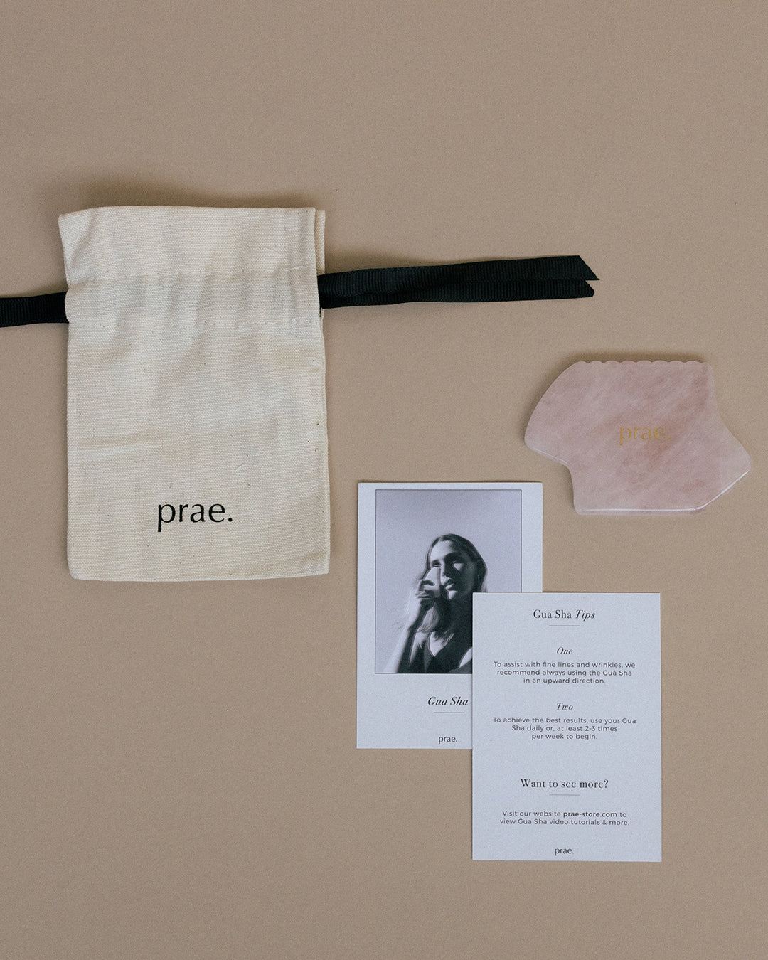 Prae Rose Quartz Gua Sha - Large - Prae Store