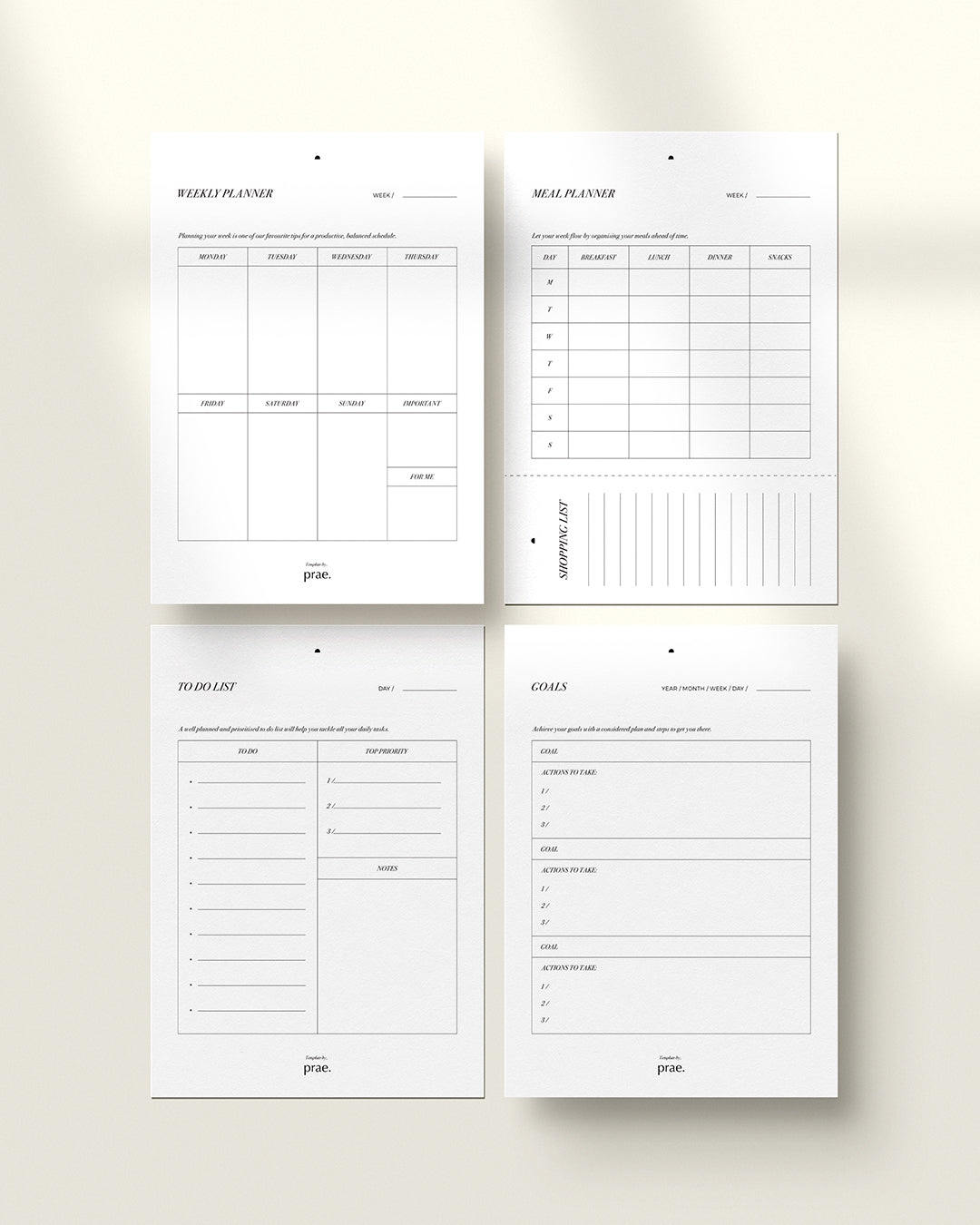 ORGANISE & ALIGN BUNDLE  by Prae - Prae Store