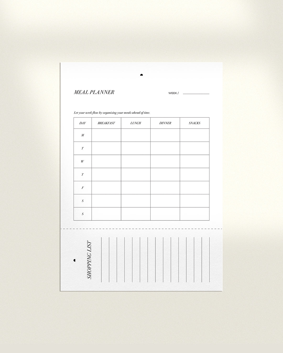 MEAL PLANNER  by Prae - Prae Store