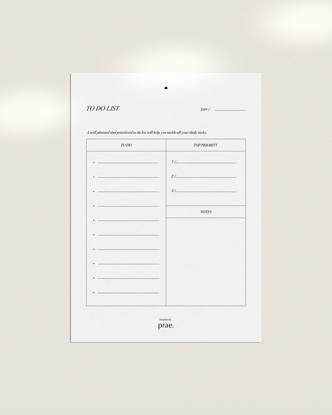 TO DO LIST  by Prae - Prae Store