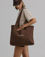 Prae Wellness Canvas Tote – Brown