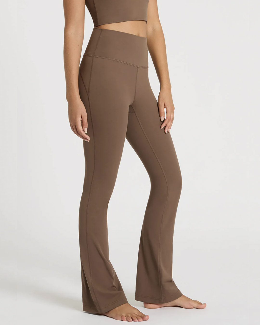 In Motion Flare Pant - Mocha Activewear by Nimble - Prae Wellness