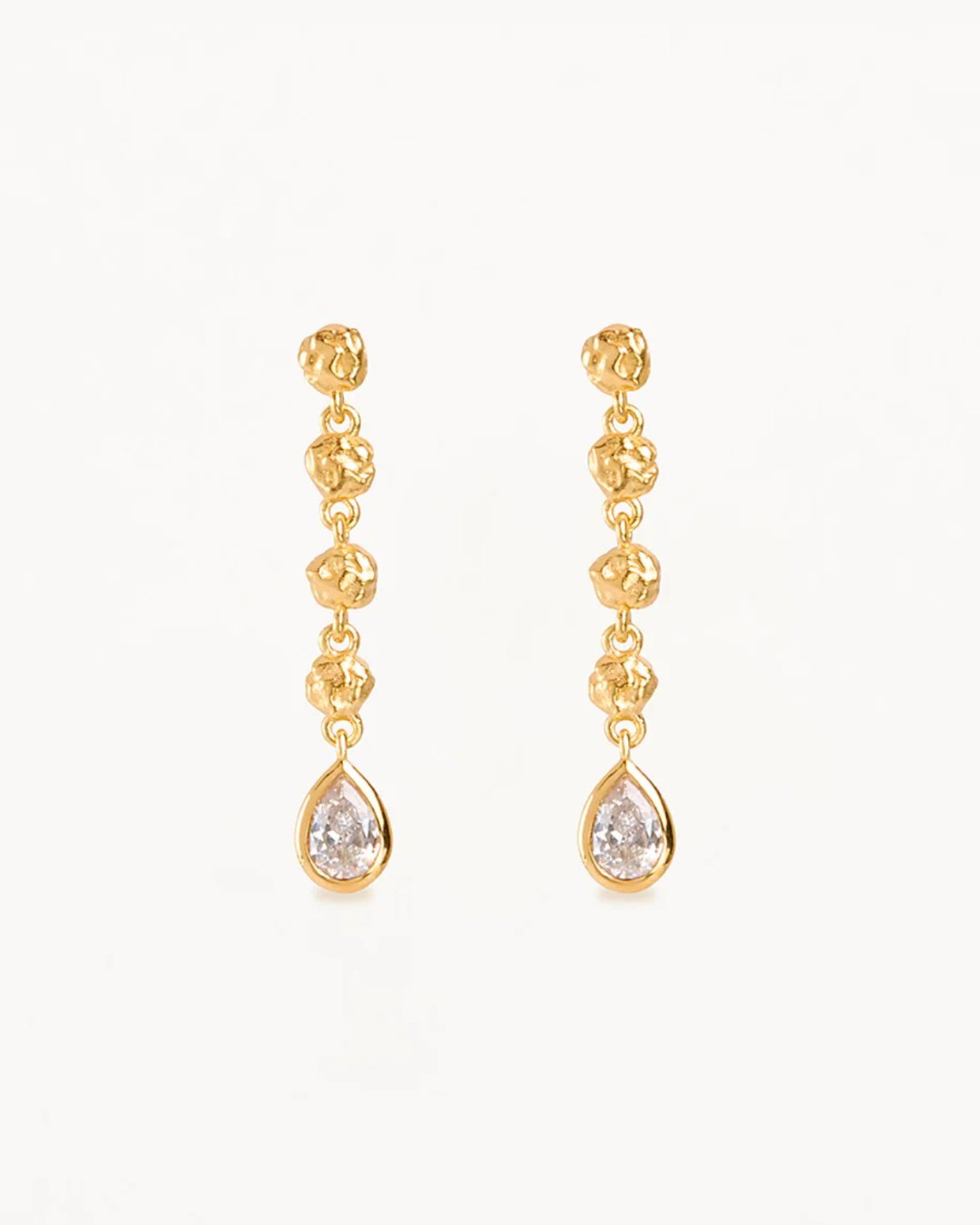 Gold Adore You Drop Earrings Jewellery by By Charlotte - Prae Store