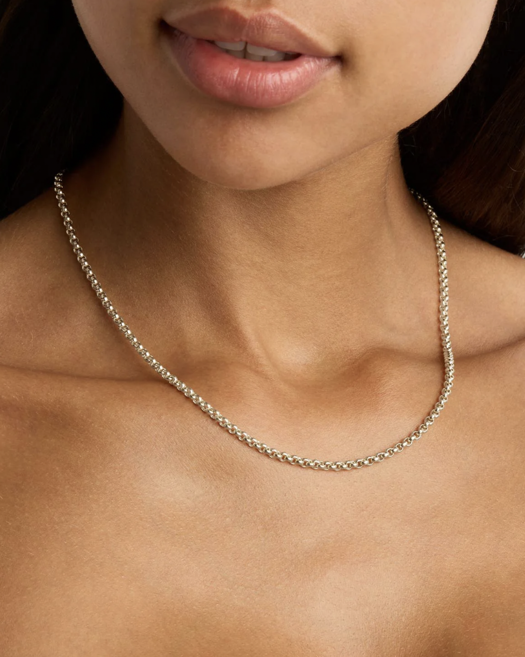 18&quot; 3mm Belcher Chain Necklace - Sterling Silver Jewellery by By Charlotte - Prae Wellness