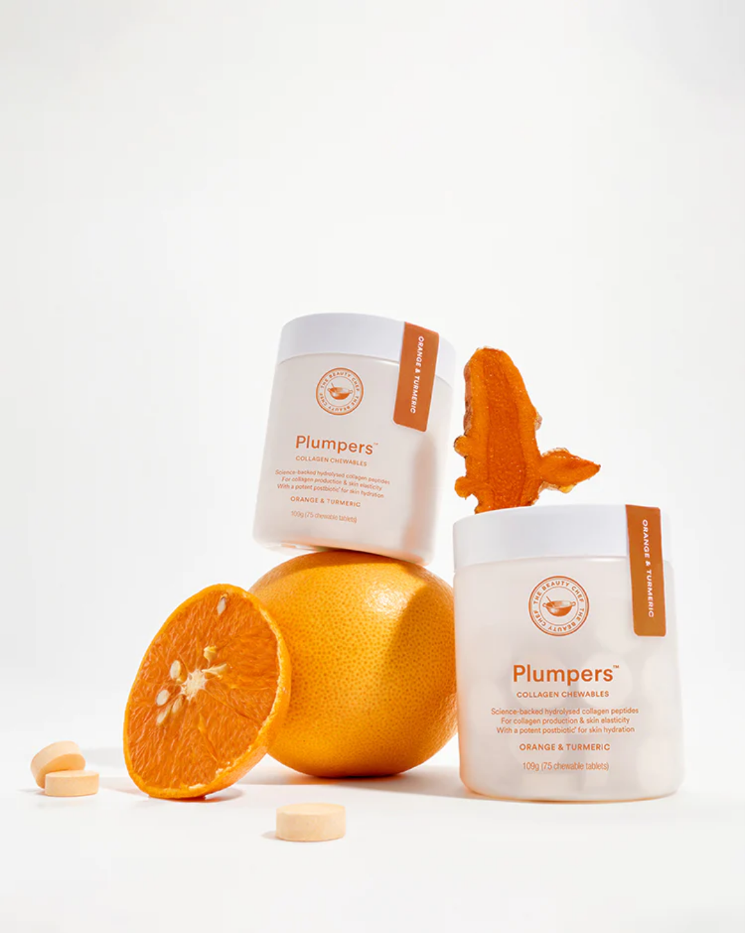 Plumpers™ - Orange &amp; Turmeric Supplements by The Beauty Chef - Prae Wellness