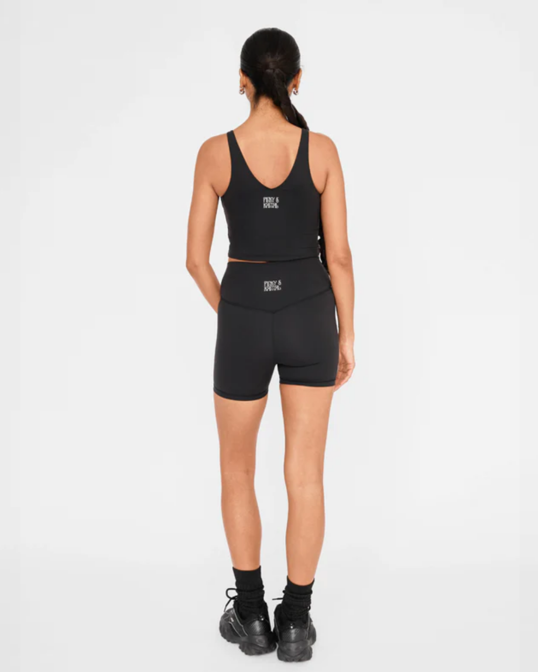 Sprint Short - Black Activewear by Pinky & Kamal - Prae Wellness