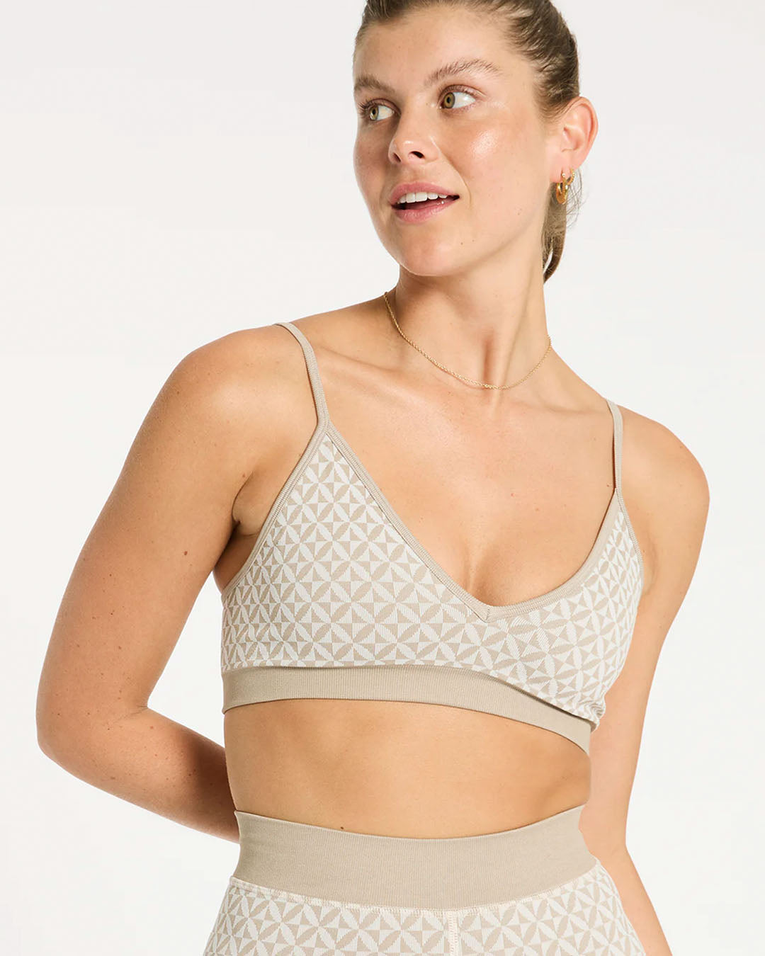 Mindful Knit Bralette - Oatmeal Activewear by Nimble - Prae Store