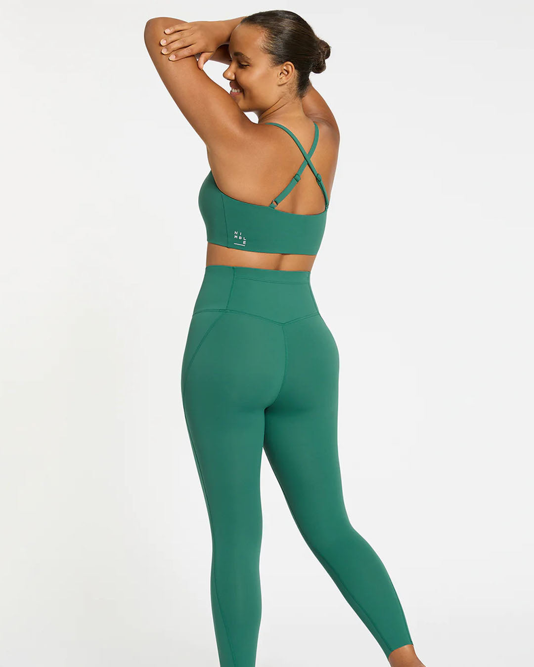 In Motion Adjustable Bra - Emerald Green Sports Bras &amp; Crops by Nimble - Prae Store