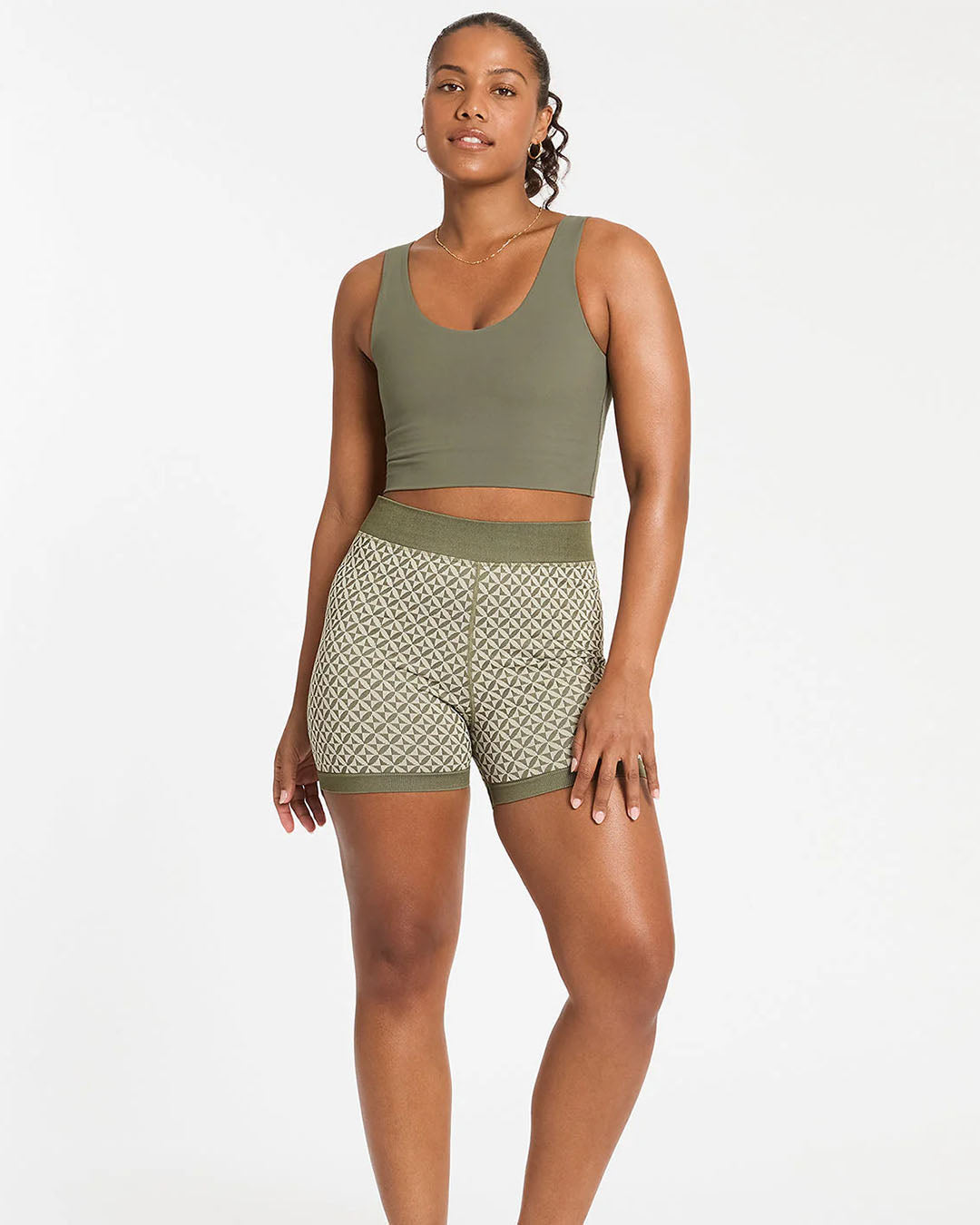 In Motion Scoop Bra - Dusty Olive Sports Bras &amp; Crops by Nimble - Prae Store