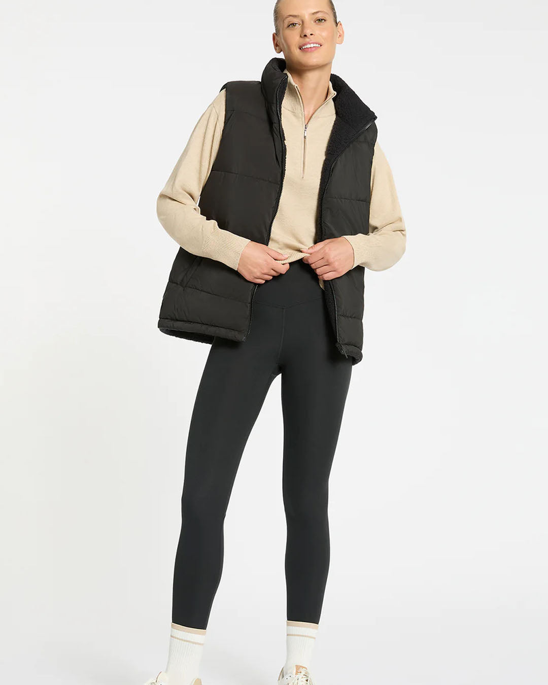 Reversible Half-Time Vest - Black Jackets by Nimble - Prae Store