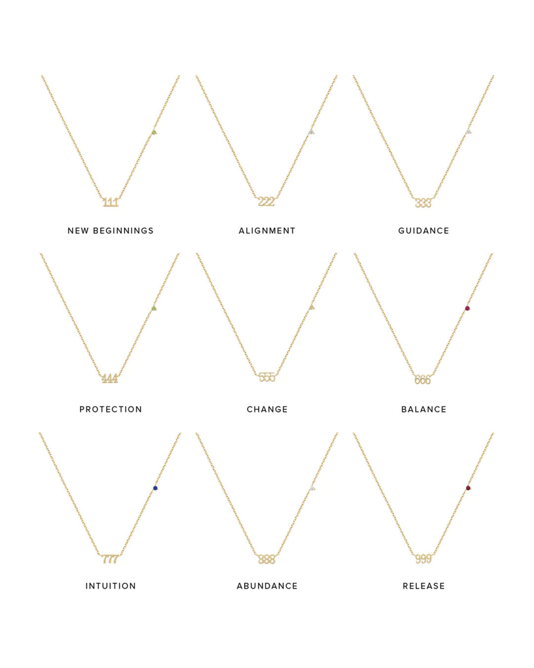 999 Angel Number Choker Necklaces by YCL Jewels - Prae Store