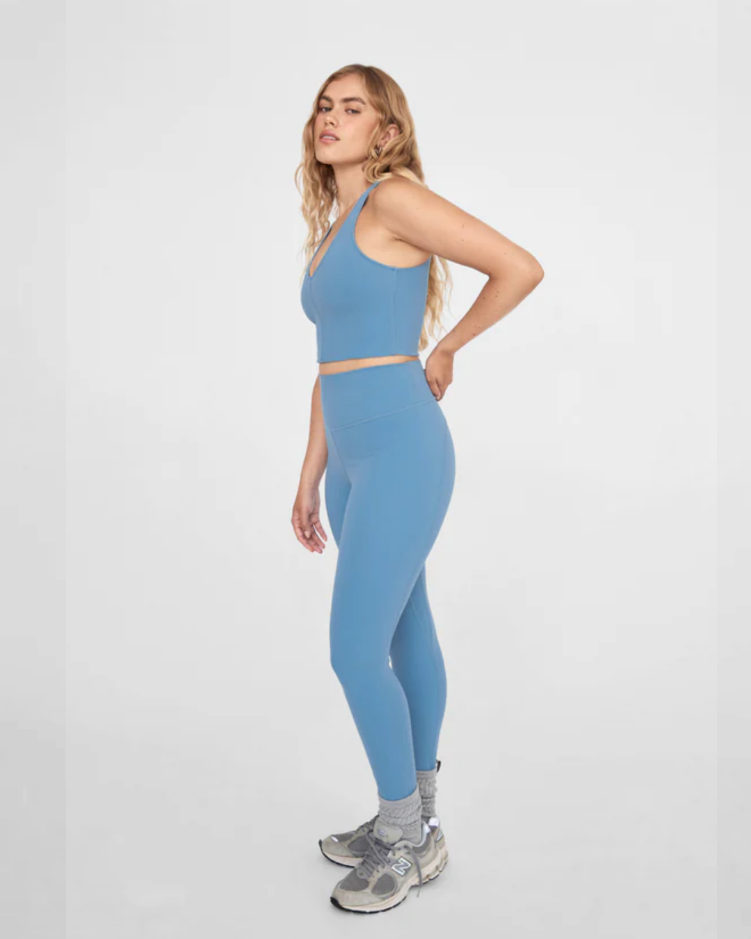 Synergy Legging - Lapis Blue Activewear by Pinky &amp; Kamal - Prae Wellness