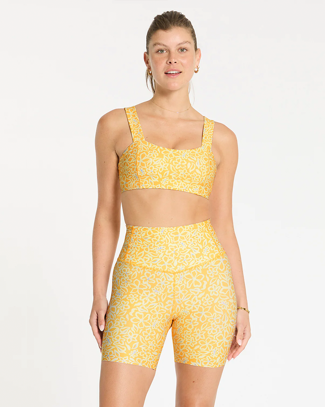 Zoom Bike Short 14cm - Yellow Daisy Activewear by Nimble - Prae Store