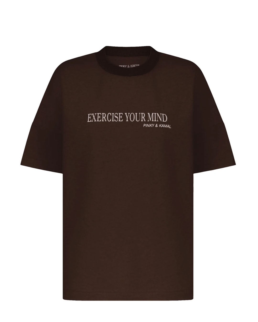 Exercise Your Mind T-Shirt - Cacao Activewear by Pinky &amp; Kamal - Prae Store