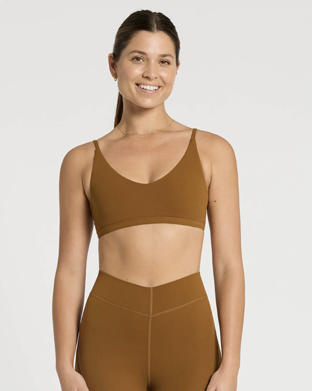In Motion V Bralette - Toast Activewear by Nimble - Prae Wellness