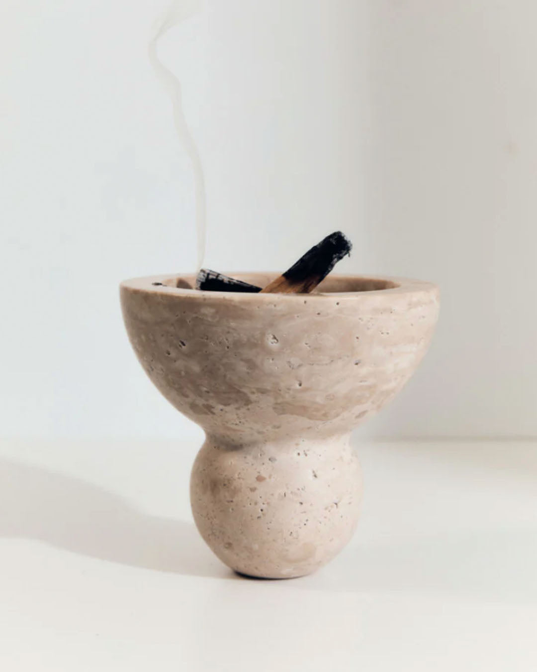 Neue Void - Travertine Incense and Burners by Addition Studio - Prae Store