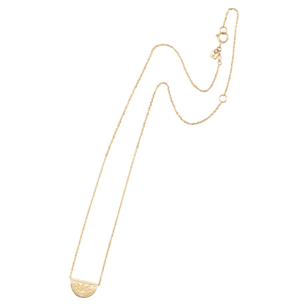 14k Gold Mini Lotus Necklace - Prae Store