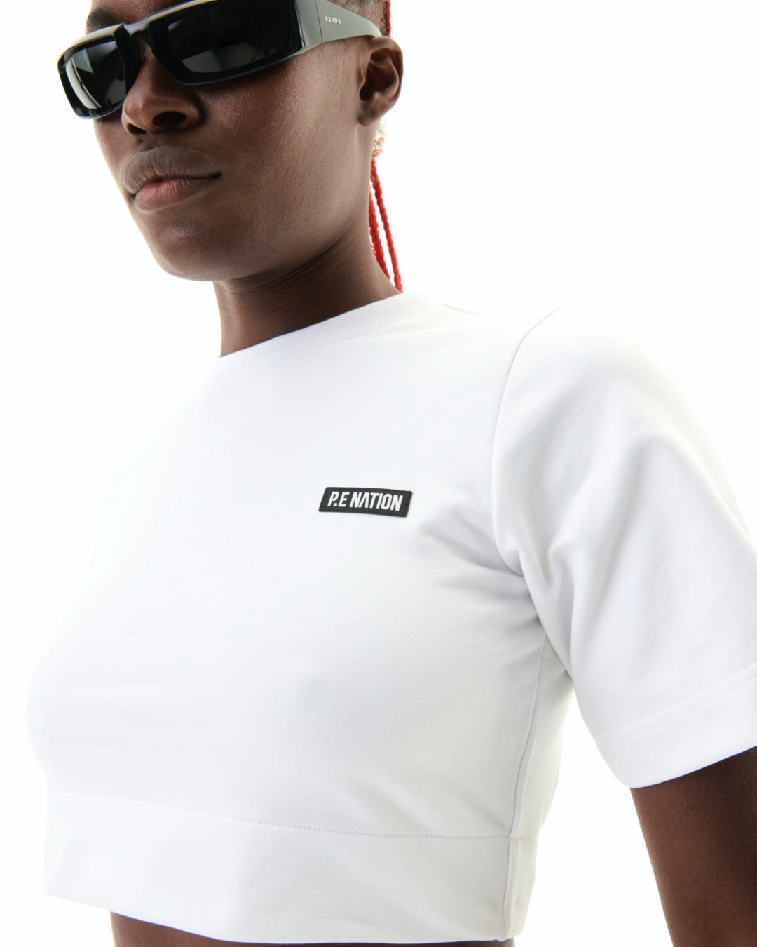 Volley Tee in Optic White Tanks &amp; Tees by PE Nation - Prae Store