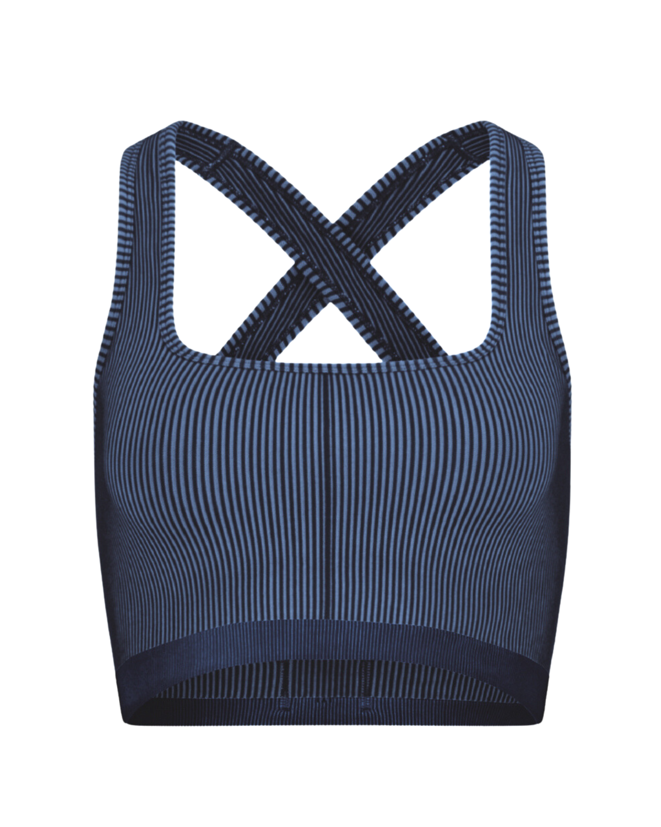 Move Criss Cross Crop - Blue Sports Bras &amp; Crops by Pinky &amp; Kamal - Prae Store