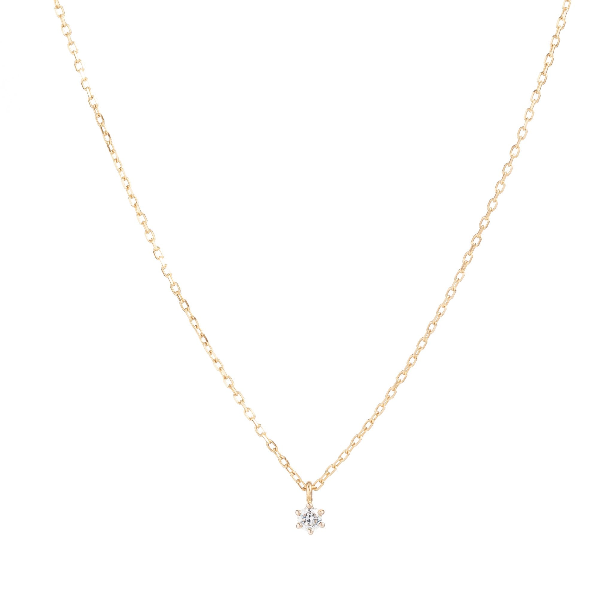 14k Gold Sweet Droplet Diamond Necklace - Prae Store