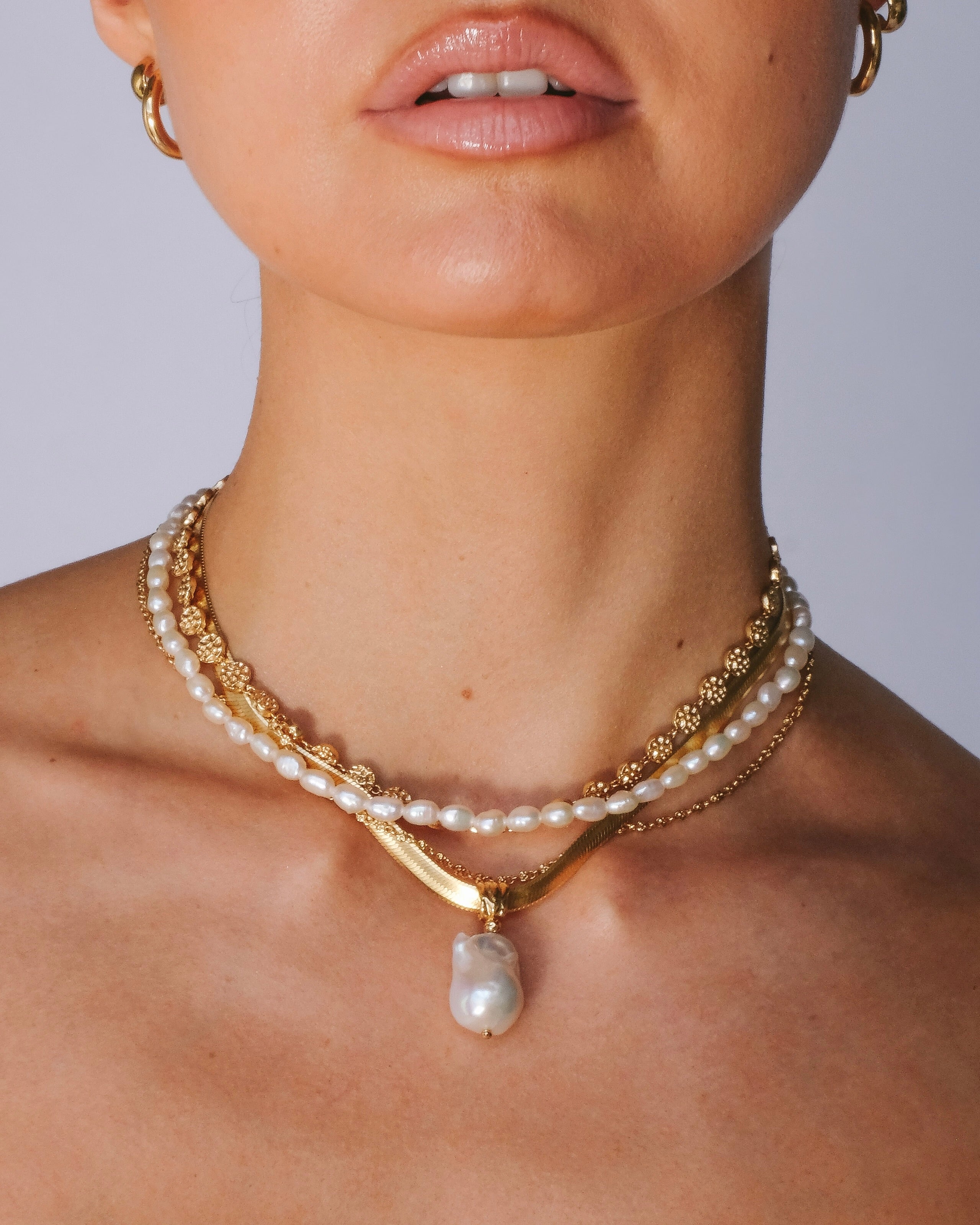 Siren Pearl Pendant Necklace Necklaces by YCL Jewels - Prae Store