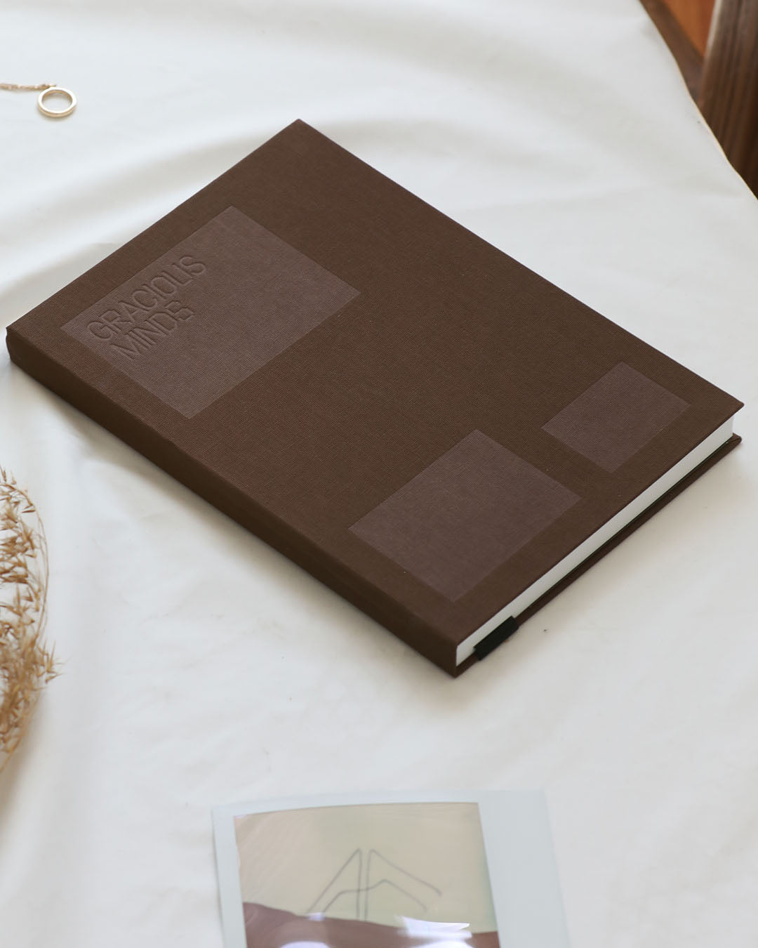 Reflections Linen &amp; Stone Paper Journal - Burnt Amber Books by Gracious Minds - Prae Store
