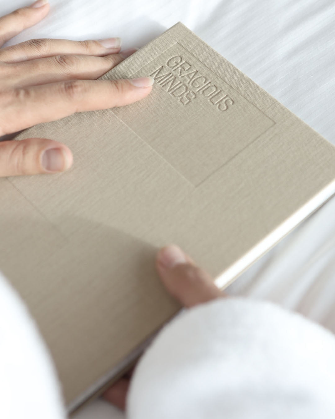 Reflections Linen &amp; Stone Paper Journal - Desert Sand Books by Gracious Minds - Prae Store