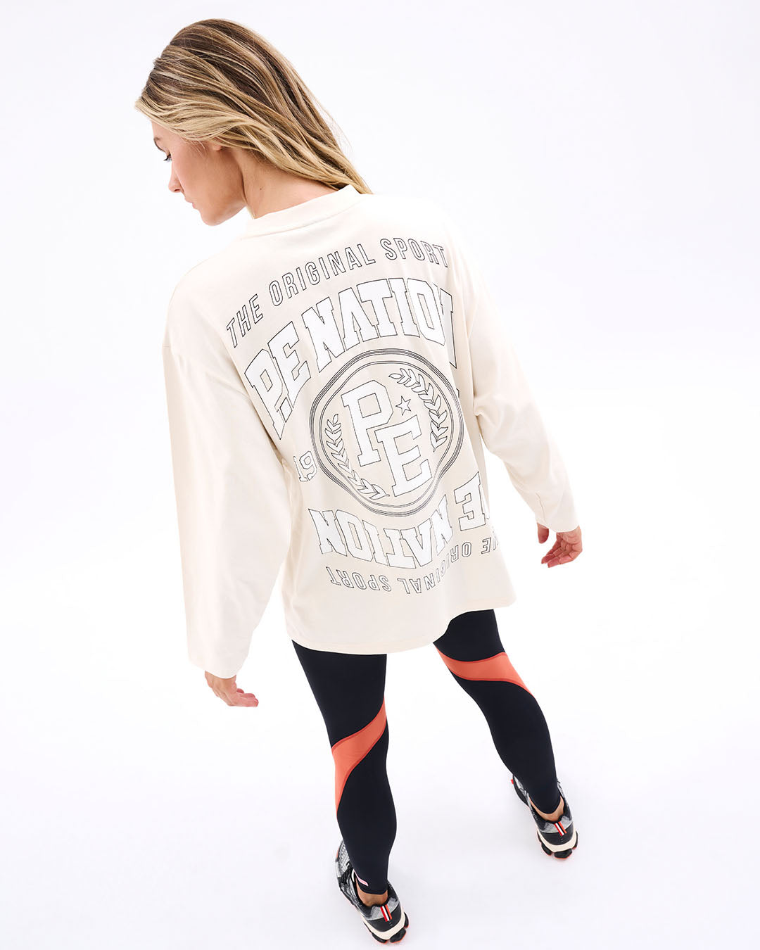 Sideout LS Top in Pearled Ivory Jumpers &amp; Sweats by PE Nation - Prae Store
